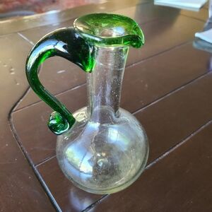 Vintage blown glass pitcher